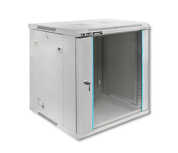 Qoltec Szafa RACK 19" 12U 600x635x600 szara - 1329955 - zdjęcie